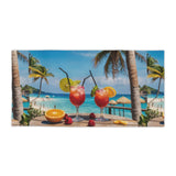Summer Design 08 on Tropical Sunset Beach Towel - Perfect for Summer Vibes, Pool Parties & Beach Getaways