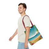Summer Design 10 on Floral Tote Bag - Stylish Eco-Friendly Shopping Bag for Everyday Use