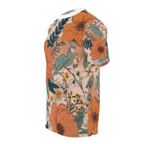 Summer Design 02 on Floral Unisex Cut & Sew Tee - Vibrant Nature Inspired Design for All Occasions