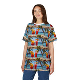 Summer Design 08 on Floral Unisex Cut & Sew Tee - Vibrant Nature Inspired Design for All Occasions