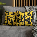 Beautiful Halloween Spun Polyester Square Pillow Case 4