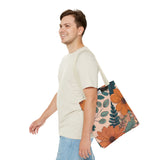 Summer Design 02 on Floral Tote Bag - Stylish Eco-Friendly Shopping Bag for Everyday Use