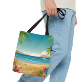 Summer Design 10 on Floral Tote Bag - Stylish Eco-Friendly Shopping Bag for Everyday Use