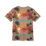 Summer Design 06 on Floral Unisex Cut & Sew Tee - Vibrant Nature Inspired Design for All Occasions