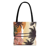 Summer Design 04 on Floral Tote Bag - Stylish Eco-Friendly Shopping Bag for Everyday Use