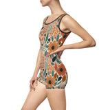 Summer Design 01 on Bohemian Floral Women's Vintage Swimsuit - Retro Style Swimwear for Summer
