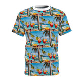 Summer Design 08 on Floral Unisex Cut & Sew Tee - Vibrant Garden Design for Everyday Wear