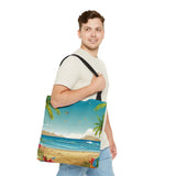 Summer Design 10 on Floral Tote Bag - Stylish Eco-Friendly Shopping Bag for Everyday Use