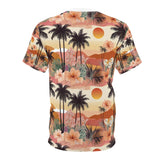 Summer Design 04 on Floral Unisex Cut & Sew Tee - Vibrant Nature Inspired Design for All Occasions