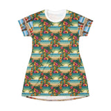 Summer Design 12 on Floral T-Shirt Dress – Boho Chic Style for Everyday Comfort
