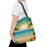 Summer Design 12 on Floral Tote Bag - Stylish Eco-Friendly Shopping Bag for Everyday Use