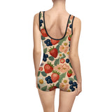 Summer Design 03 on Bohemian Floral Women's Vintage Swimsuit - Retro Style Swimwear for Summer