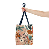 Summer Design 01 on Floral Tote Bag - Stylish Eco-Friendly Shopping Bag for Everyday Use