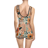 Summer Design 01 on Bohemian Floral Women's Vintage Swimsuit - Retro Style Swimwear for Summer