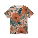 Summer Design 02 on Floral Unisex Cut & Sew Tee - Vibrant Nature Inspired Design for All Occasions