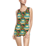 Summer Design 12 on Bohemian Floral Women's Vintage Swimsuit - Retro Style Swimwear for Summer