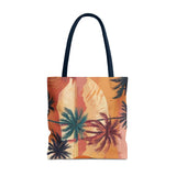 Summer Design 05 on Floral Tote Bag - Stylish Eco-Friendly Shopping Bag for Everyday Use