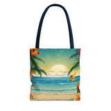 Summer Design 12 on Floral Tote Bag - Stylish Eco-Friendly Shopping Bag for Everyday Use