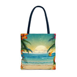 Summer Design 12 on Floral Tote Bag - Stylish Eco-Friendly Shopping Bag for Everyday Use