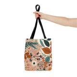 Summer Design 01 on Floral Tote Bag - Stylish Eco-Friendly Shopping Bag for Everyday Use