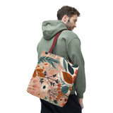 Summer Design 01 on Floral Tote Bag - Stylish Eco-Friendly Shopping Bag for Everyday Use