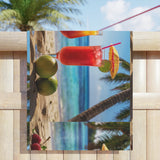 Summer Design 07 on Tropical Sunset Beach Towel - Perfect for Summer Vibes, Pool Parties & Beach Getaways