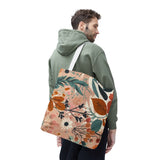 Summer Design 01 on Floral Tote Bag - Stylish Eco-Friendly Shopping Bag for Everyday Use