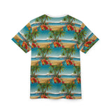 Summer Design 10 on Floral Unisex Cut & Sew Tee - Vibrant Garden Design for Everyday Wear