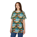 Summer Design 11 on Floral Unisex Cut & Sew Tee - Vibrant Nature Inspired Design for All Occasions
