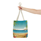 Summer Design 10 on Floral Tote Bag - Stylish Eco-Friendly Shopping Bag for Everyday Use