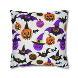 Beautiful Halloween Spun Polyester Square Pillow Case 5