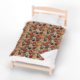 Summer Design 03 on Velveteen Plush Blanket - Perfect for Home Decor and Gifts