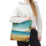 Summer Design 10 on Floral Tote Bag - Stylish Eco-Friendly Shopping Bag for Everyday Use