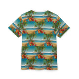 Summer Design 10 on Floral Unisex Cut & Sew Tee - Vibrant Garden Design for Everyday Wear