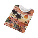Summer Design 04 on Floral Unisex Cut & Sew Tee - Vibrant Nature Inspired Design for All Occasions