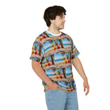 Summer Design 09 on Floral Unisex Cut & Sew Tee - Vibrant Garden Design for Everyday Wear
