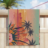Summer Design 06 on Tropical Sunset Beach Towel - Perfect for Summer Vibes, Pool Parties & Beach Getaways