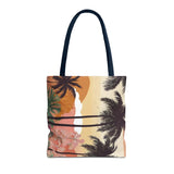 Summer Design 04 on Floral Tote Bag - Stylish Eco-Friendly Shopping Bag for Everyday Use