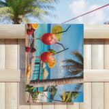 Summer Design 08 on Tropical Sunset Beach Towel - Perfect for Summer Vibes, Pool Parties & Beach Getaways