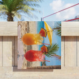 Summer Design 09 on Tropical Sunset Beach Towel - Perfect for Summer Vibes, Pool Parties & Beach Getaways