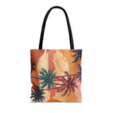 Summer Design 05 on Floral Tote Bag - Stylish Eco-Friendly Shopping Bag for Everyday Use
