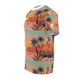 Summer Design 06 on Floral Unisex Cut & Sew Tee - Vibrant Nature Inspired Design for All Occasions