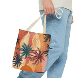 Summer Design 05 on Floral Tote Bag - Stylish Eco-Friendly Shopping Bag for Everyday Use