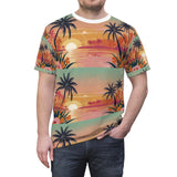 Summer Design 06 on Floral Unisex Cut & Sew Tee - Vibrant Nature Inspired Design for All Occasions