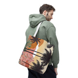 Summer Design 04 on Floral Tote Bag - Stylish Eco-Friendly Shopping Bag for Everyday Use