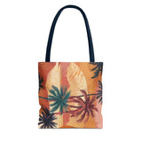 Summer Design 05 on Floral Tote Bag - Stylish Eco-Friendly Shopping Bag for Everyday Use