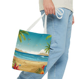 Summer Design 10 on Floral Tote Bag - Stylish Eco-Friendly Shopping Bag for Everyday Use
