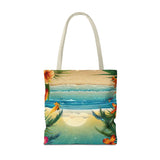 Summer Design 12 on Floral Tote Bag - Stylish Eco-Friendly Shopping Bag for Everyday Use
