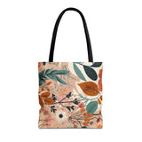 Summer Design 01 on Floral Tote Bag - Stylish Eco-Friendly Shopping Bag for Everyday Use