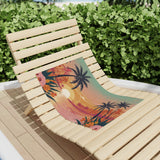 Summer Design 06 on Tropical Sunset Beach Towel - Perfect for Summer Vibes, Pool Parties & Beach Getaways